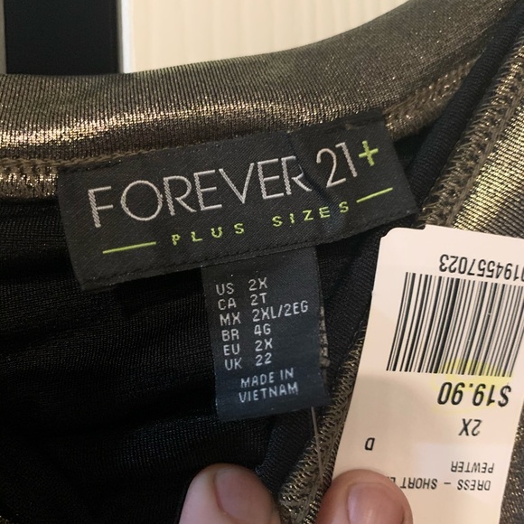 Body on pewter party dress - Picture 5 of 6